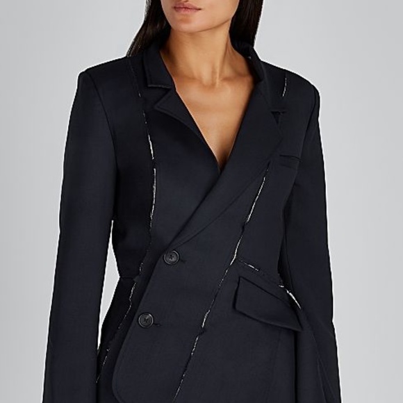 MONSE | Jackets & Coats | Monse Navy Deconstructed Wool Jacket 